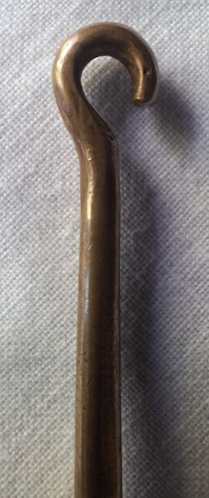 Gancho para Botões de Sapato com Cabo de Prata Vintage anos 30