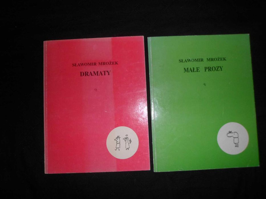 Sławomir Mrożek 2 książki : Dramaty + Małe prozy
