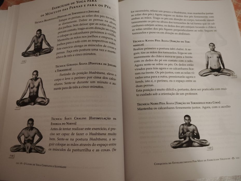 O Livro de Yoga Completo e Ilustrado Usado