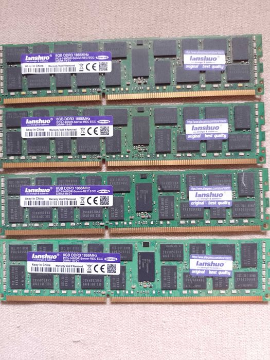 Серверна Оперативна пам'ять ECC REG ddr3 1866 MHz 32 gb