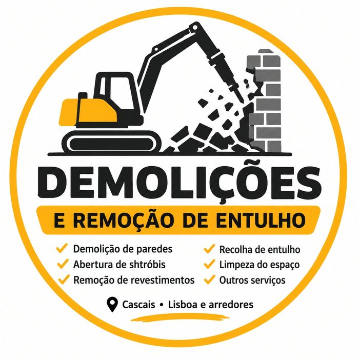 Serviços de demolição e remoção de entulhos