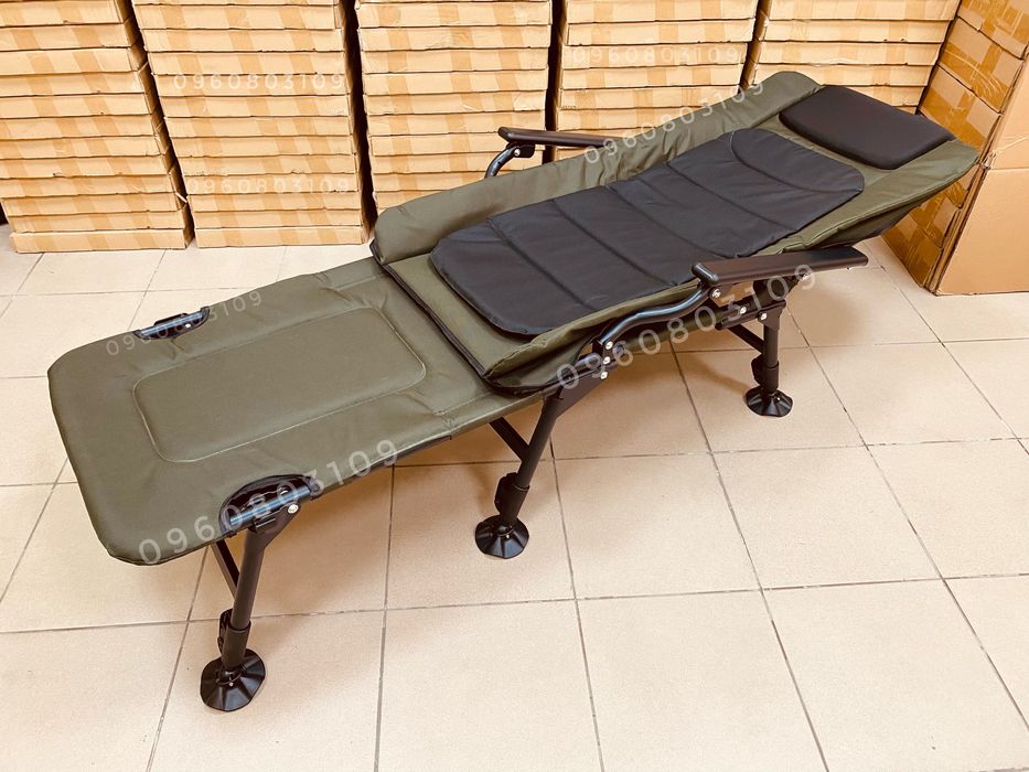 УСИЛЕННОЕ до 180 кг! Кресло рыбацкое 2в1 + подставка для ног Карповое