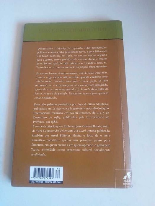 Livro "Felizmente Há Luar"