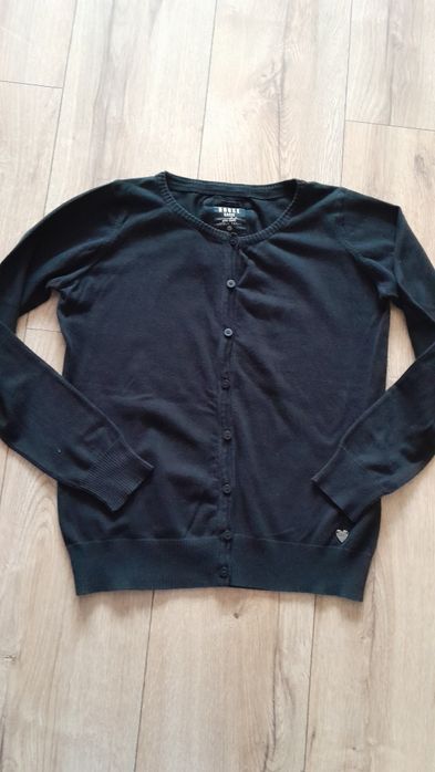 Sweter rozpinany czarny  XS House Basic