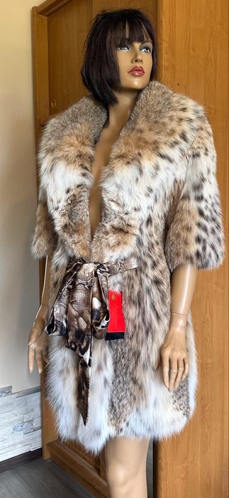 Шуба из меха канадской  рыси.  Рысь! Греция!