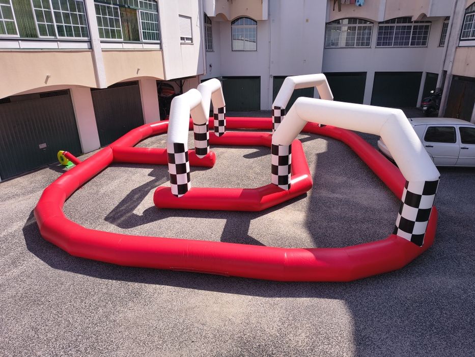 Pista insuflável para Karts, Drift Trikes, etc.
