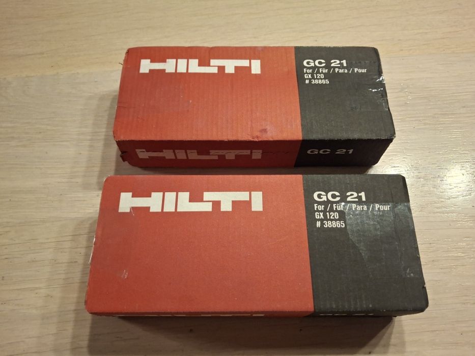 2 nowe gazy hilti GC21 do gx120