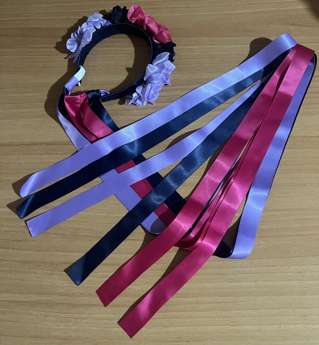 Arco Flores com Fitas Cabelo Ballet da Royal Academy of Dance (RAD)