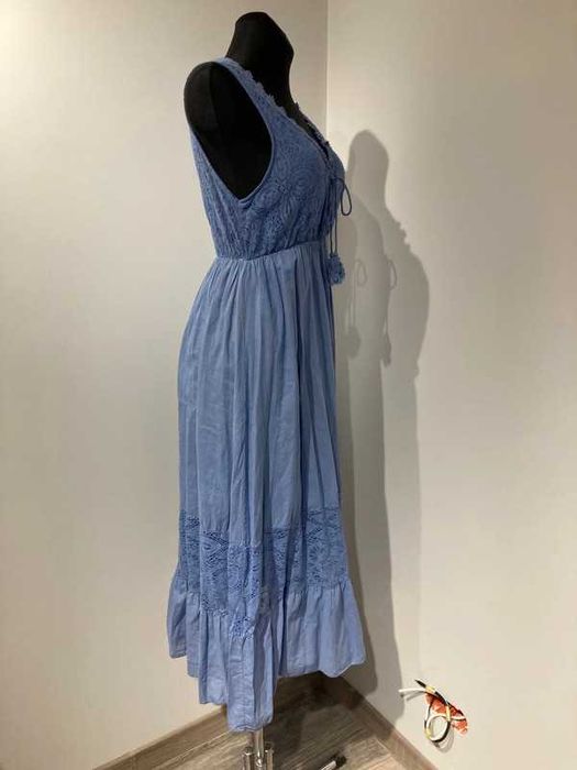 Damska sukienka boho na ramiączkach długa włoska new collection