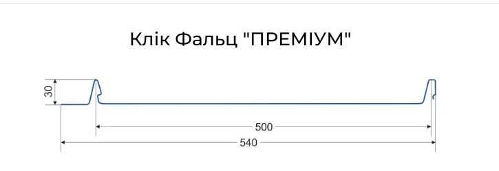 Клик - фальц премиум, Фальцевая кровля
