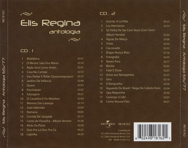 Conjunto de antologias em CD - Buarque, Caetano e Regina