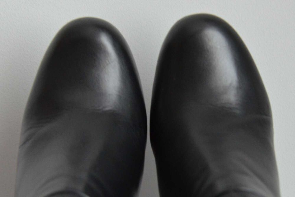 Kozaki Cate Gray z WYSOKĄ cholewką do kolana 38