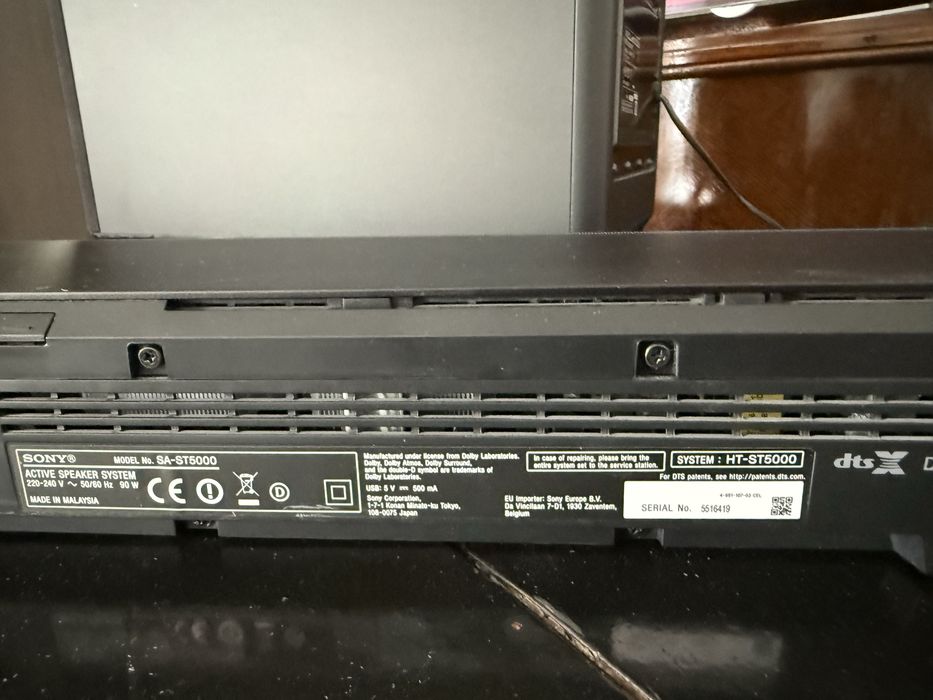 Sony HT-ST5000 Soundbar + subwoofer Dolby Atmos