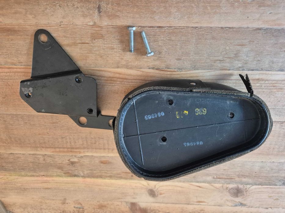 Caixa ferramenta em pele Harley Davidson lado esquerdo com suporte