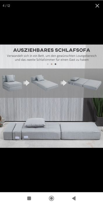 Fotel sofa rozkładana