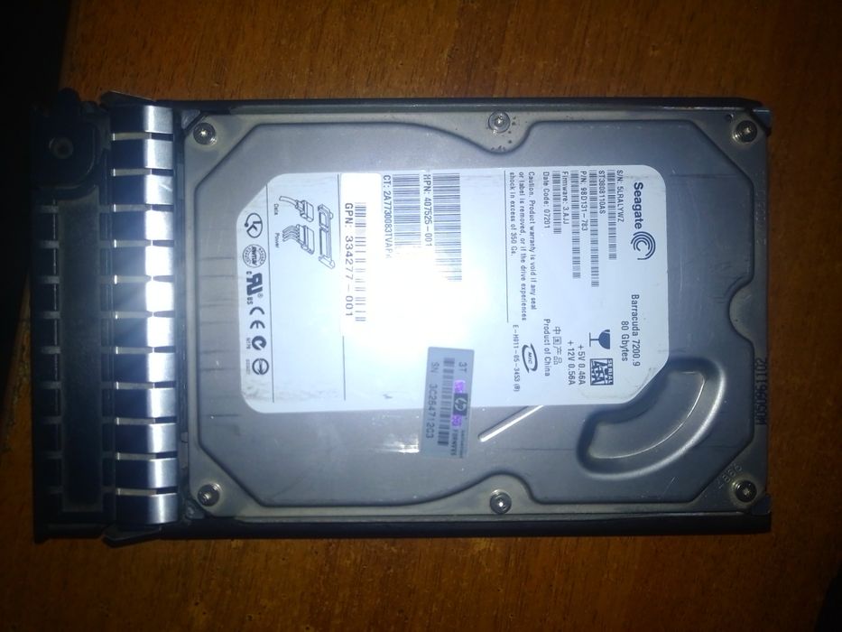 HDD seagate 80Gb б/у