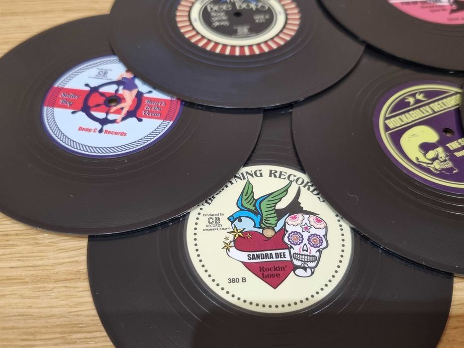 Podstawki w formie płyty winylowej Vinyl Coasters