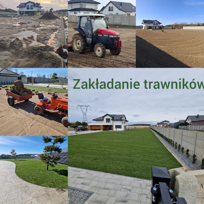 Zakładanie trawników zakladanie ogrodów trawa z rolki nawadniania