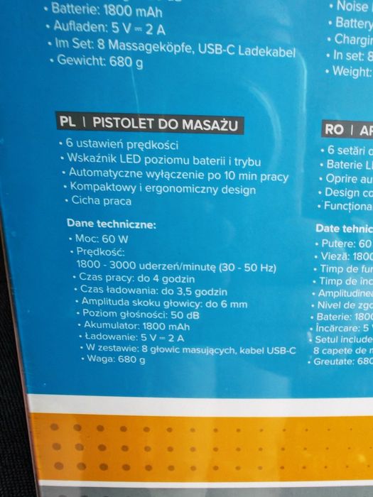 Rebel massage gun pistolet do masażu nowy