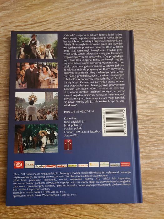 Cristiada- Andy Garcia, Eva Longoria- Film Dvd Polski Lektor Unikat