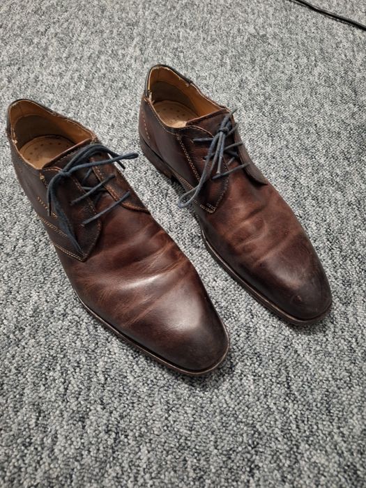 Skórzane męskie buty Bugatti rozm. 44