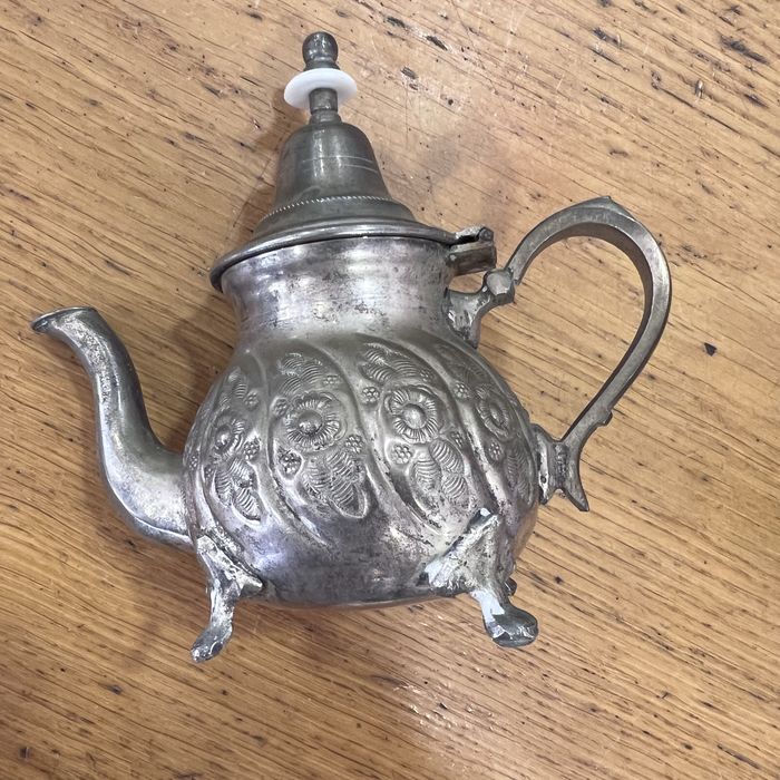 Conjunto Bule de chá marroquino antigo