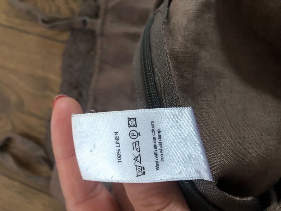 Lniana bluzka na ramiączkach