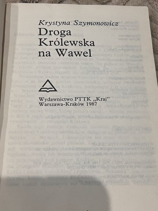Książka Droga królewska na Wawel