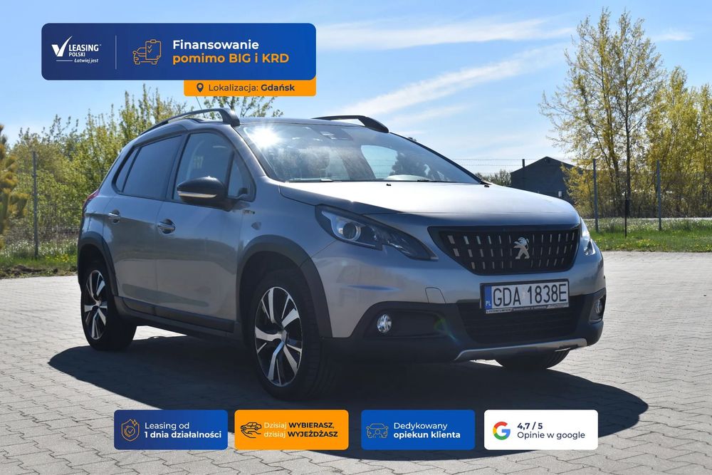 Peugeot 2008 GDAŃSK [14733] automat, tapicerka skóra/welur, hak