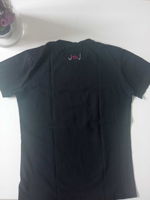 James Jones czarna koszulka t-shirt bawełna r L