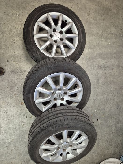 Alufelgi z oponami opel 16" oryginalne 3 szt