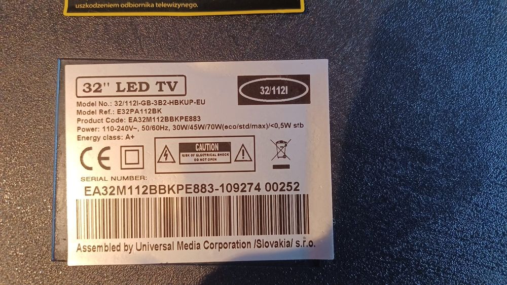 Televisão de 32 polegadas