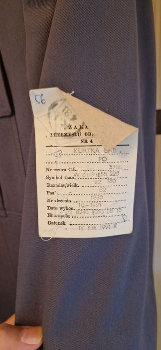 Gabardyna marynarka, plaszcz policyjny