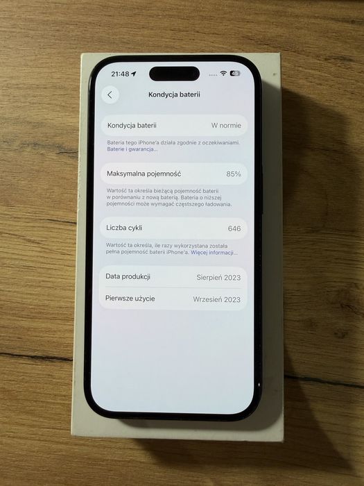 sprzedam Iphone 15 128gb