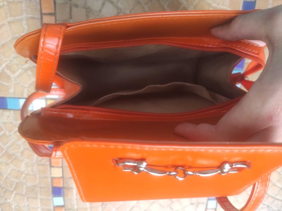 Torebka na ramię pomarańczowa