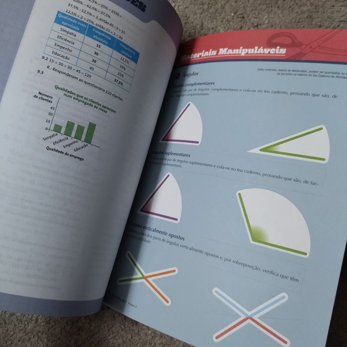 Livro de fichas primas 5.
Nunca escrito. Todo o material manipulável.