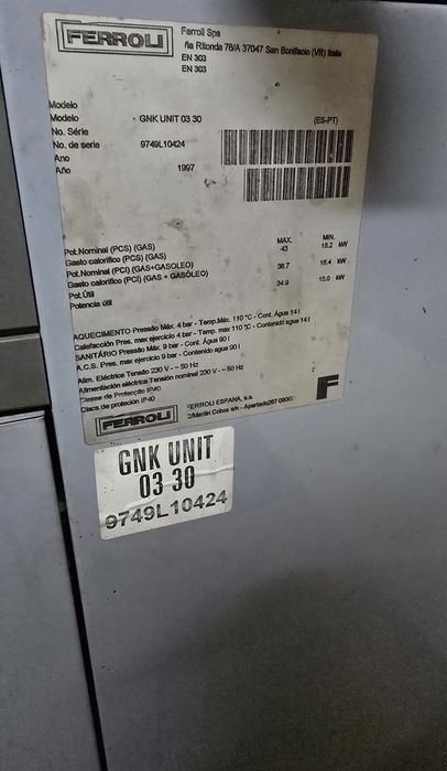 Caldeira de aquecimento Ferroli