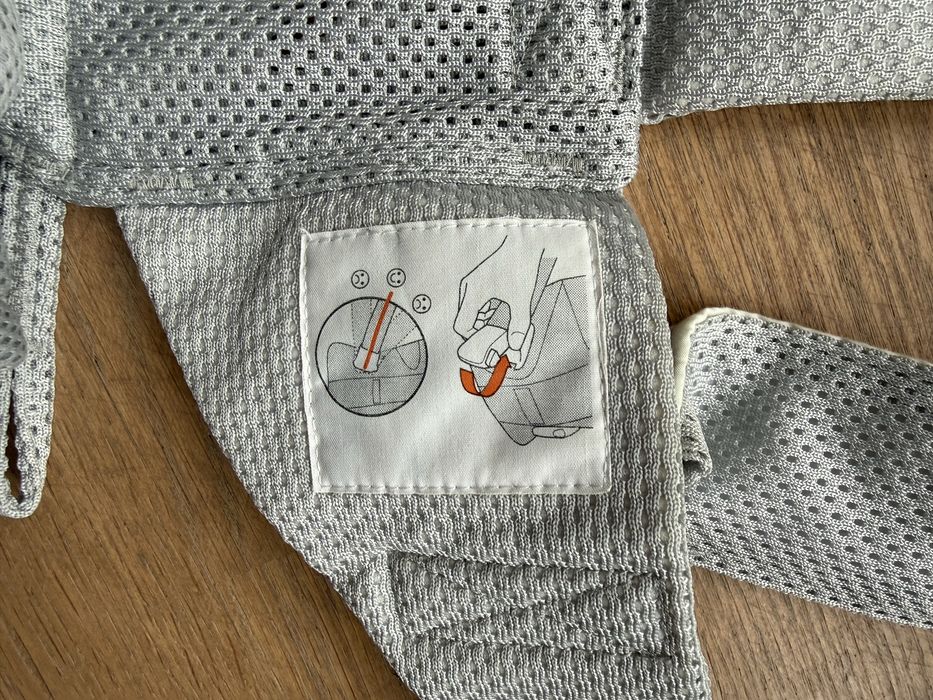 Nosidełko nosidło babybjörn air jasny szary