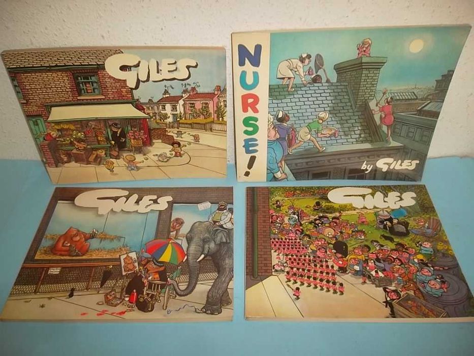 GILES - CARTOONS - 11 Livros dos anos 60