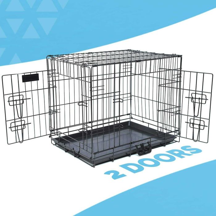Novo! Dog Crate Jaula Transportadora Metálica XS S M L XL XXL