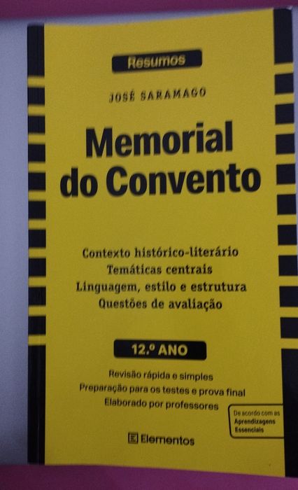 Livro resumo Memorial do Convento