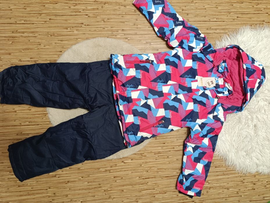 Зимовий термокомбінезон на флісі для дівчаток р.104,110,116,122,128