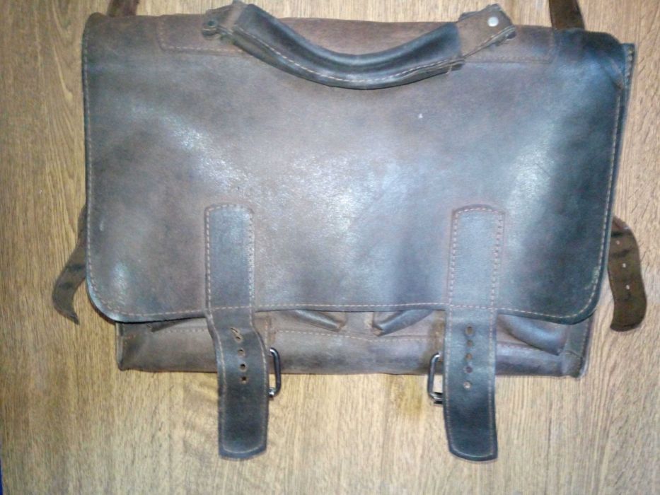 Сумка портфель кожанная *реставрация