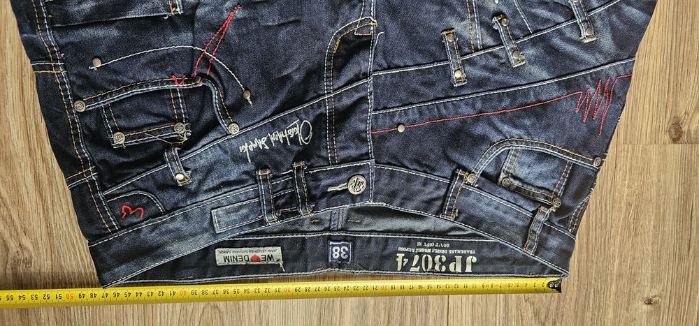 JAPRAG JP 3074 spodnie japońskie dżinsowe rozmiar 38 wymiary na zdjęci