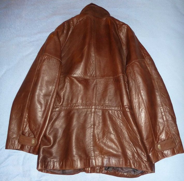 Parka usada em pele castanha 54 - SALDO