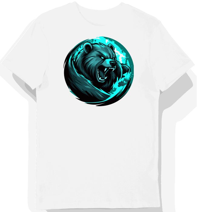 Koszulka męska biała z motywem Teal Virtus Pro XL