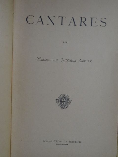 Cantares de Maróquinha Jacobina Rabello