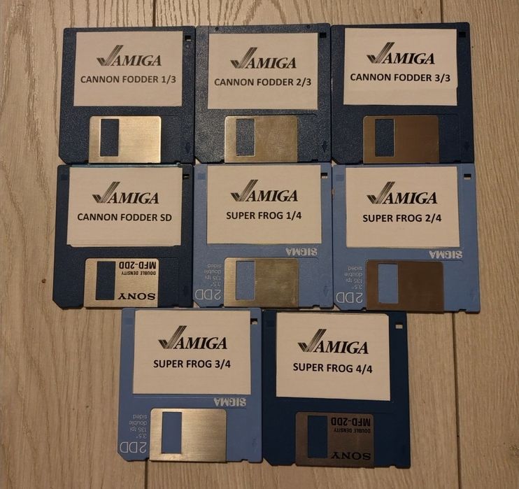 Prawdziwe, sprawne dyskietki DD Amiga / Atari (35x dyskietka)