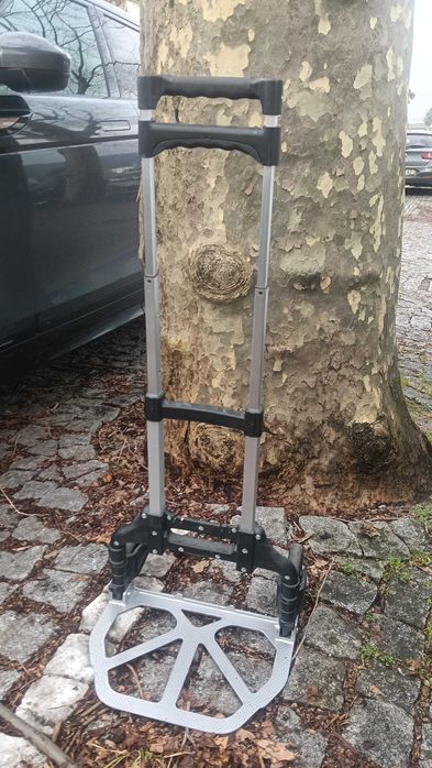 Carro de transporte dobrável alumínio até 70 kg