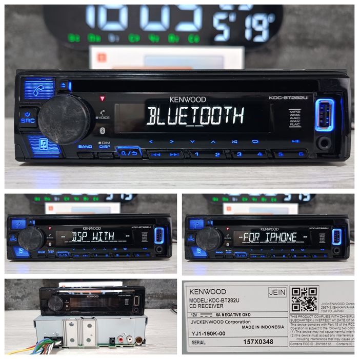 Процесорний Kenwood серії  kmm,kdc та kmr(Bluetooth audio system)